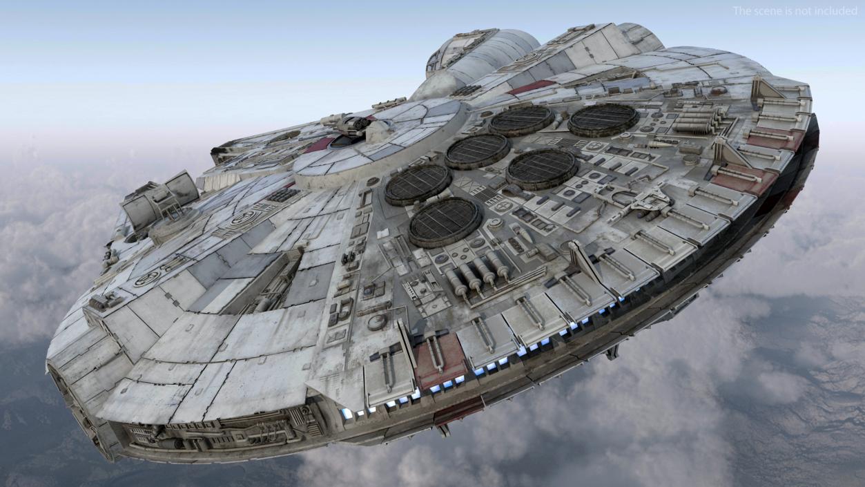 3D Millennium Falcon Spacecraft model