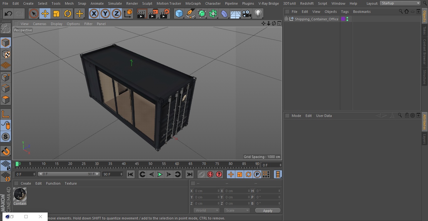 3D model Shipping Container Office