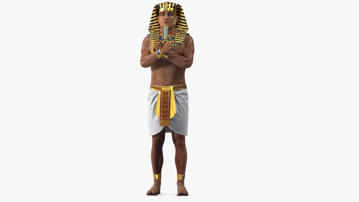 Egyptian Pharaoh Rigged for Cinema 4D 3D