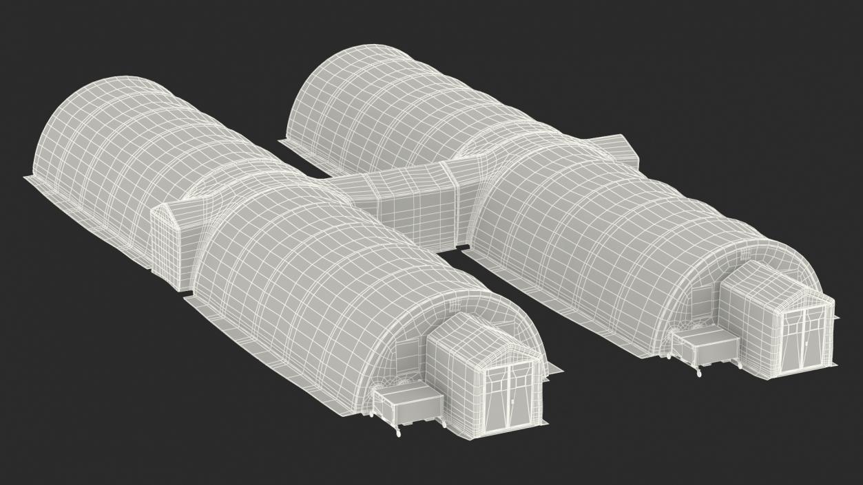 3D model Portable Negative Pressure Isolation Hospital