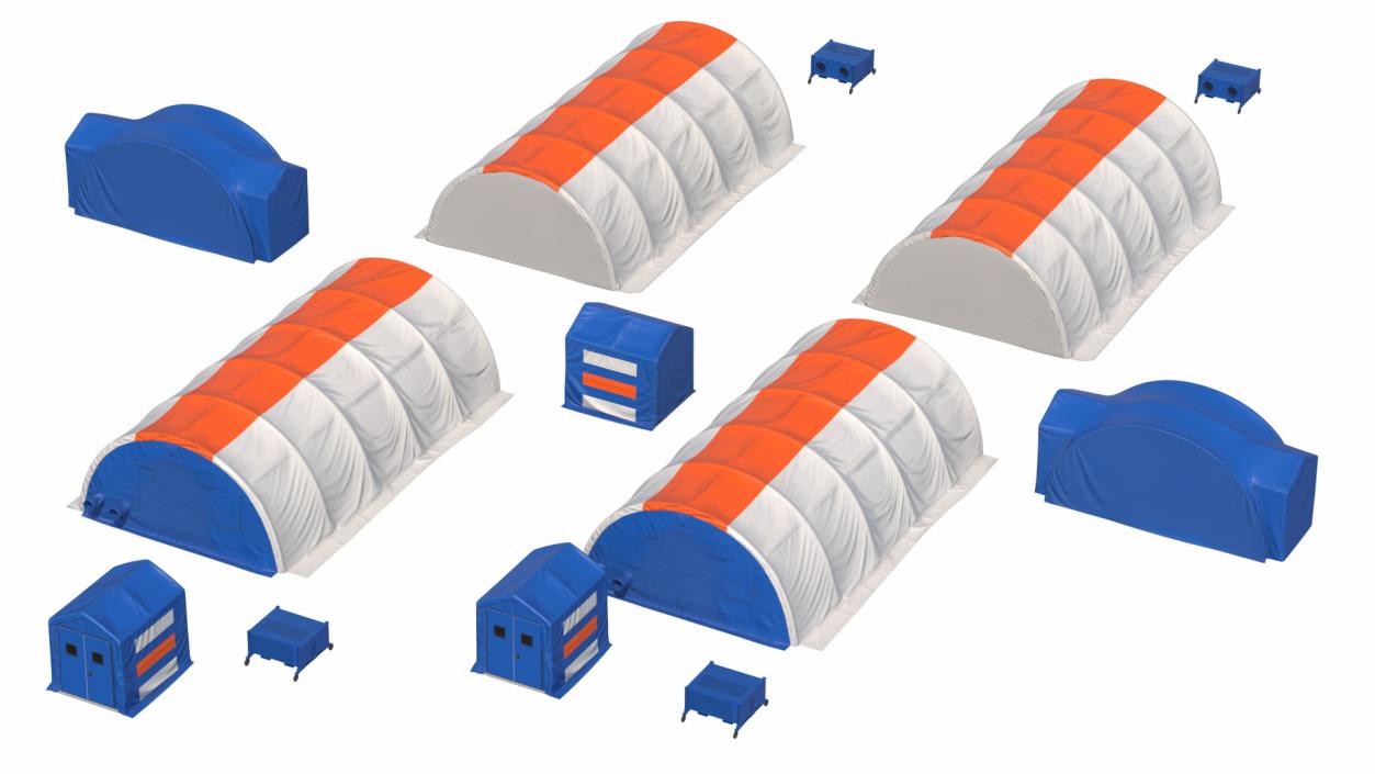 3D model Portable Negative Pressure Isolation Hospital