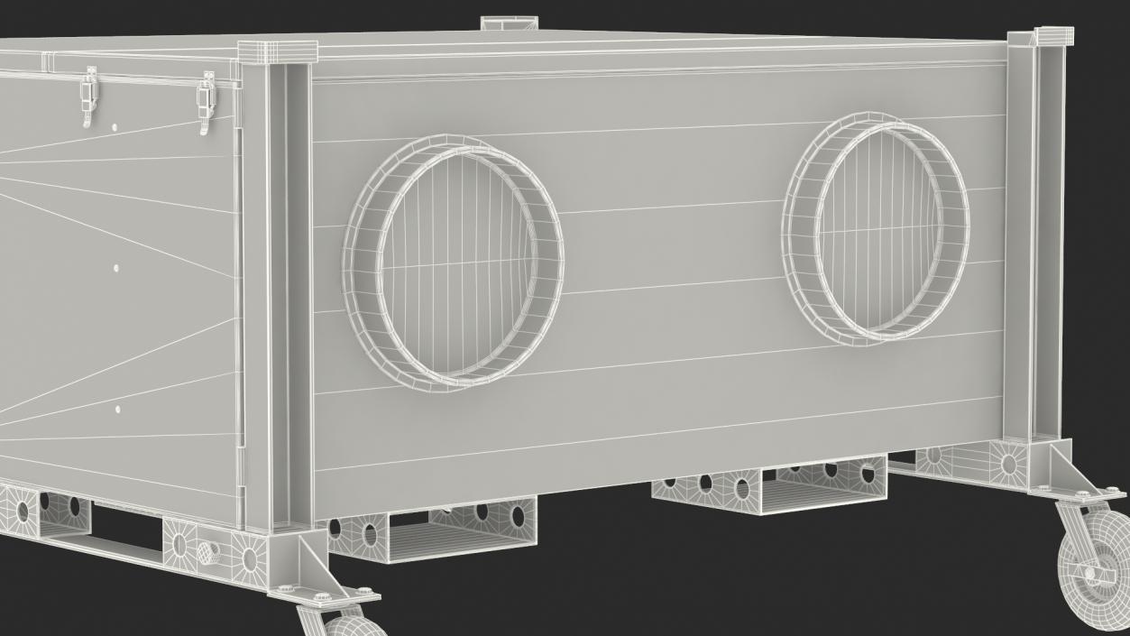 3D model Portable Negative Pressure Isolation Hospital