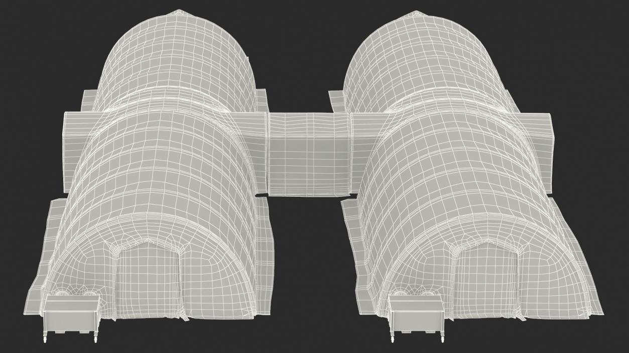 3D model Portable Negative Pressure Isolation Hospital