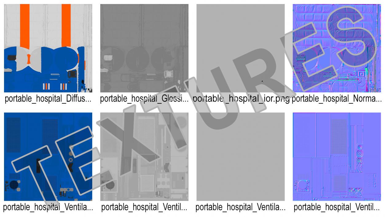 3D model Portable Negative Pressure Isolation Hospital