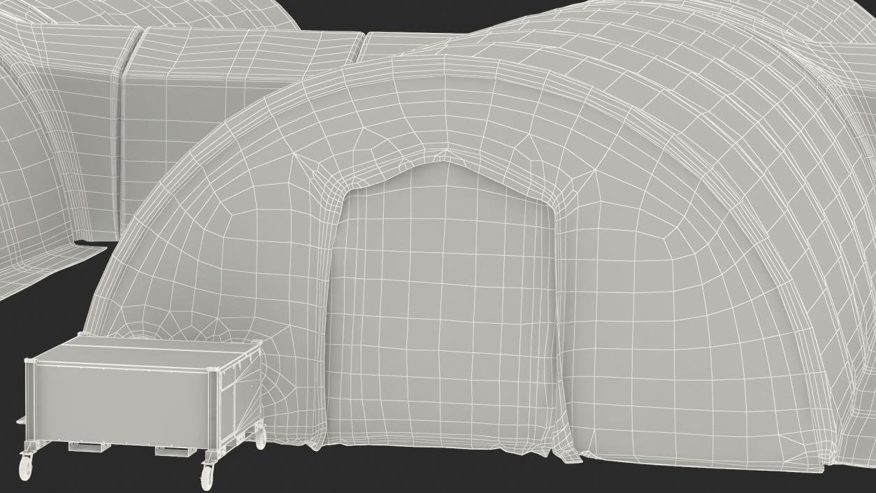 3D model Portable Negative Pressure Isolation Hospital