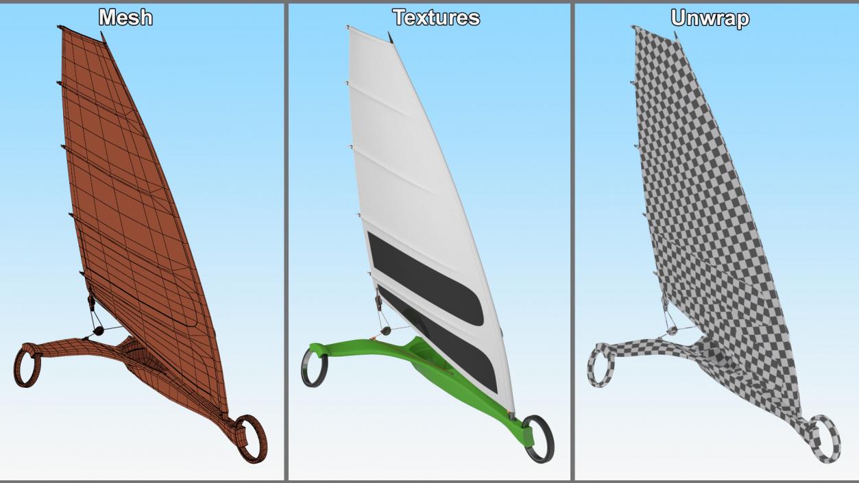 3D Modern Land Sand Yacht Green model