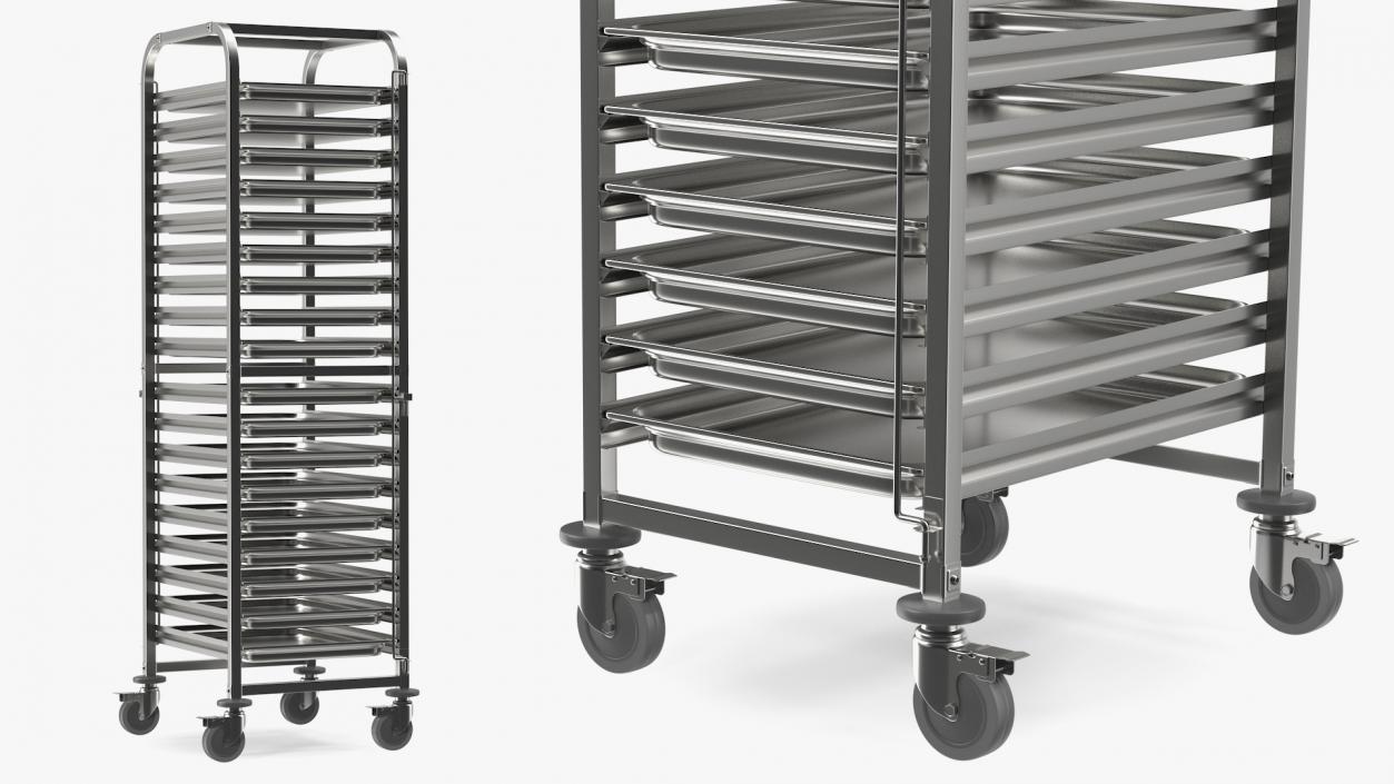 3D model Shelved Trolley LIAM