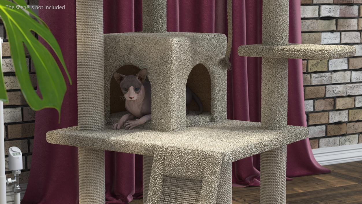 3D model Cat Tree 5-Level with Cat