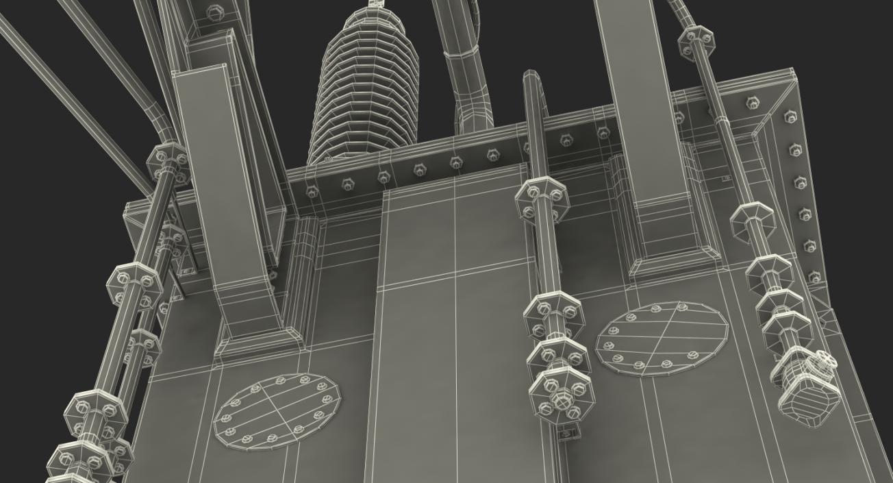 3D Three Phase Transformer model