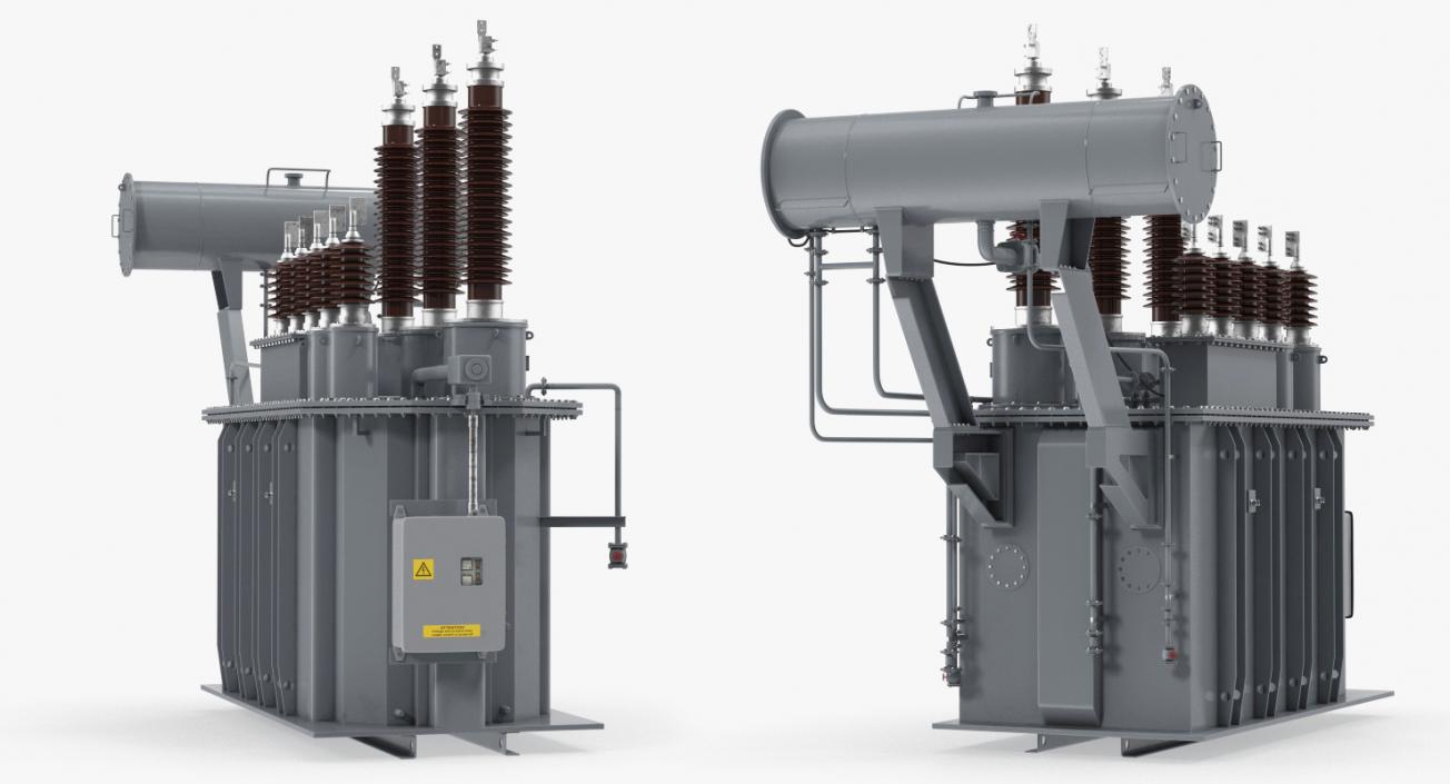 3D Three Phase Transformer model