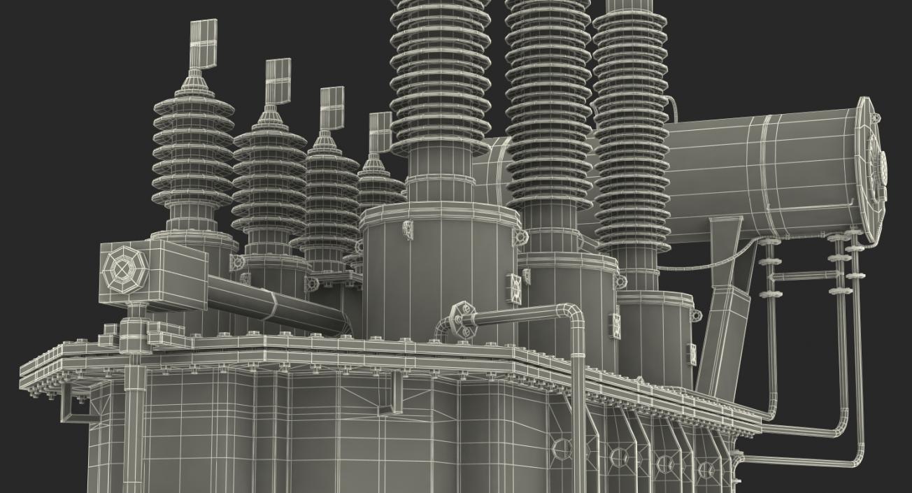 3D Three Phase Transformer model