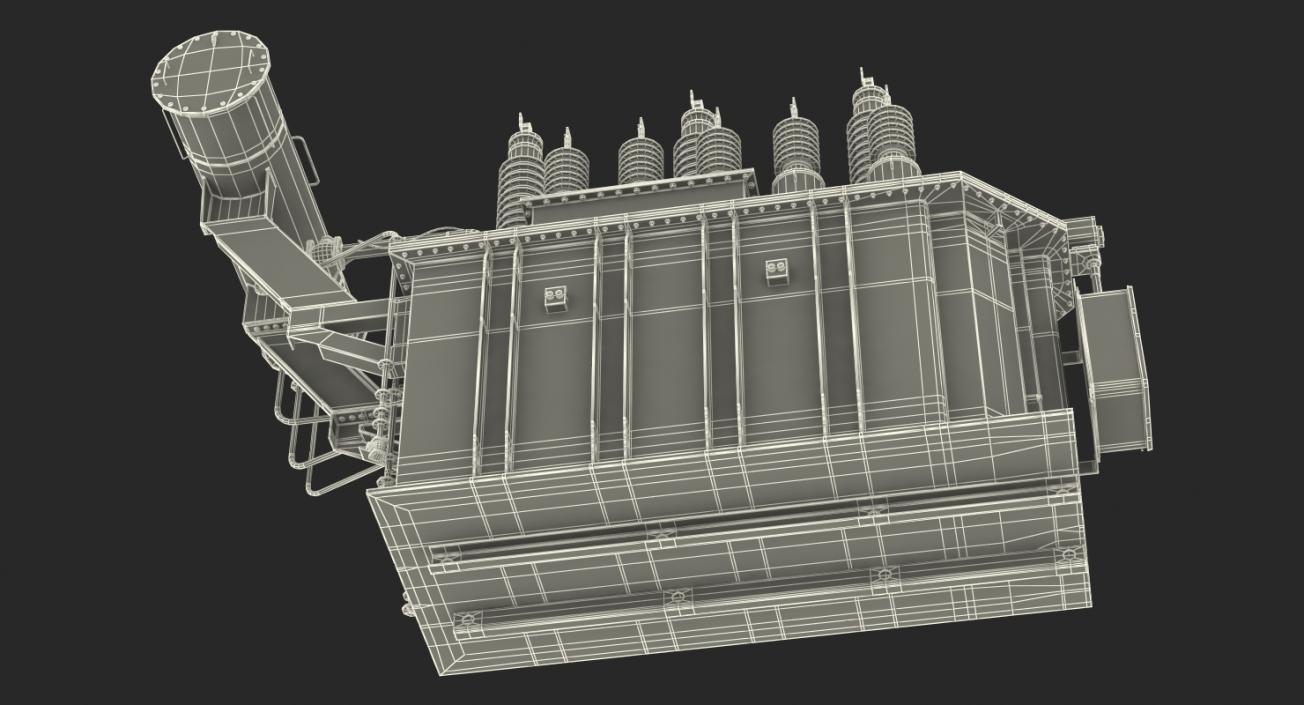 3D Three Phase Transformer model