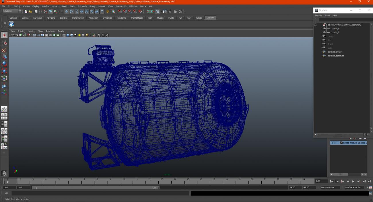 3D Space Module Science Laboratory