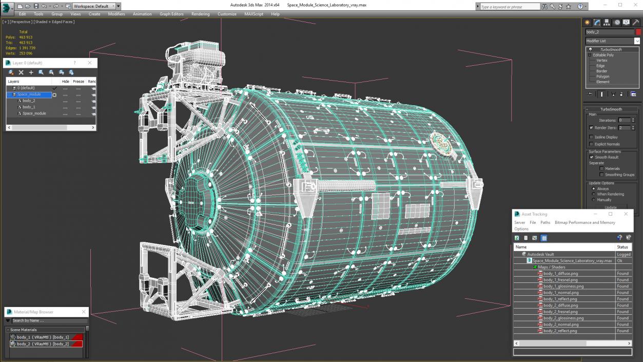 3D Space Module Science Laboratory