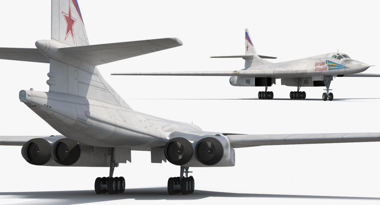 3D Strategic Bomber Tupolev Tu-160 Blackjack Rigged model