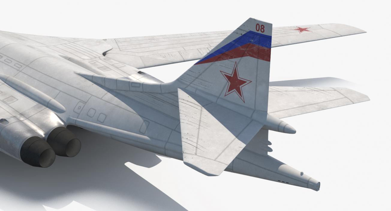 3D Strategic Bomber Tupolev Tu-160 Blackjack Rigged model