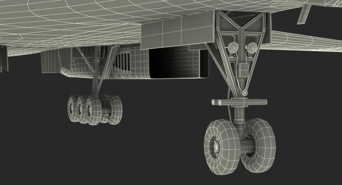 3D Strategic Bomber Tupolev Tu-160 Blackjack Rigged model