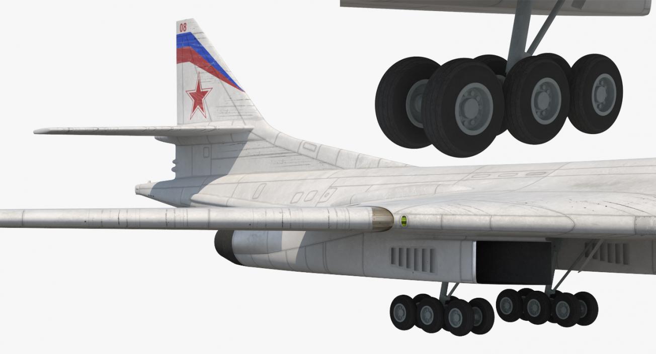 3D Strategic Bomber Tupolev Tu-160 Blackjack Rigged model