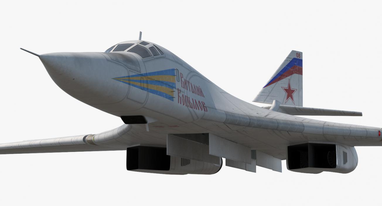 3D Strategic Bomber Tupolev Tu-160 Blackjack Rigged model