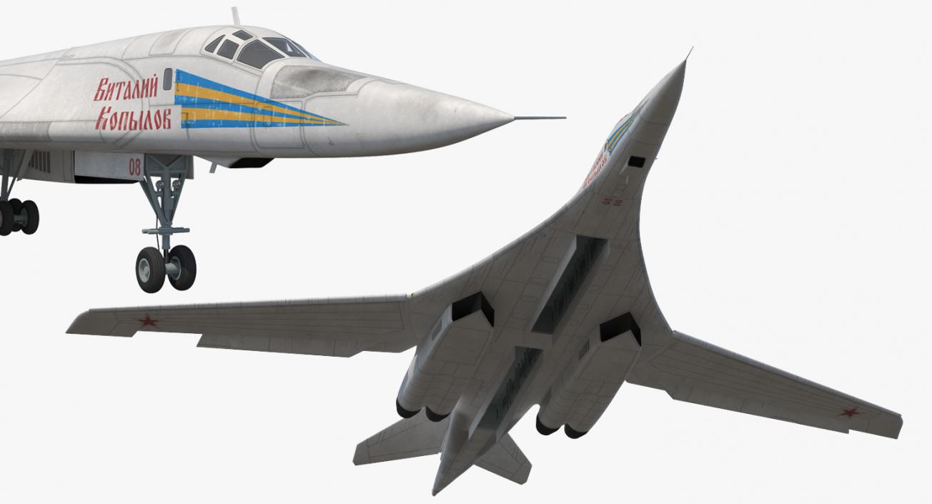 3D Strategic Bomber Tupolev Tu-160 Blackjack Rigged model