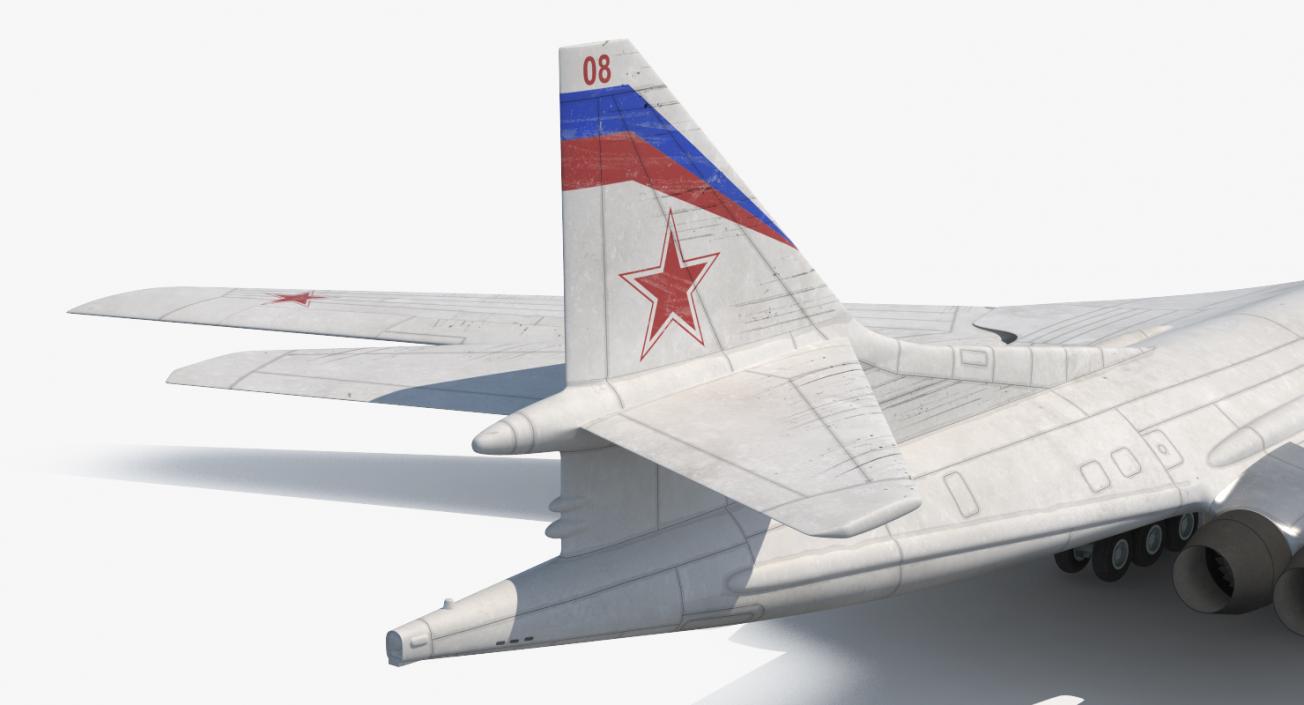 3D Strategic Bomber Tupolev Tu-160 Blackjack Rigged model