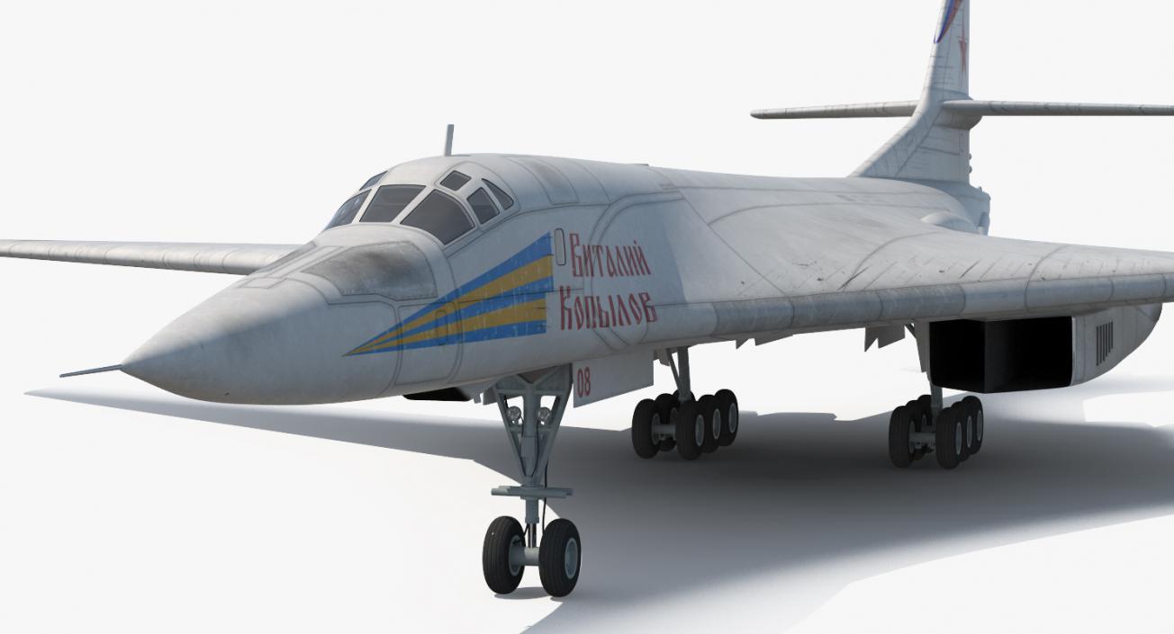 3D Strategic Bomber Tupolev Tu-160 Blackjack Rigged model