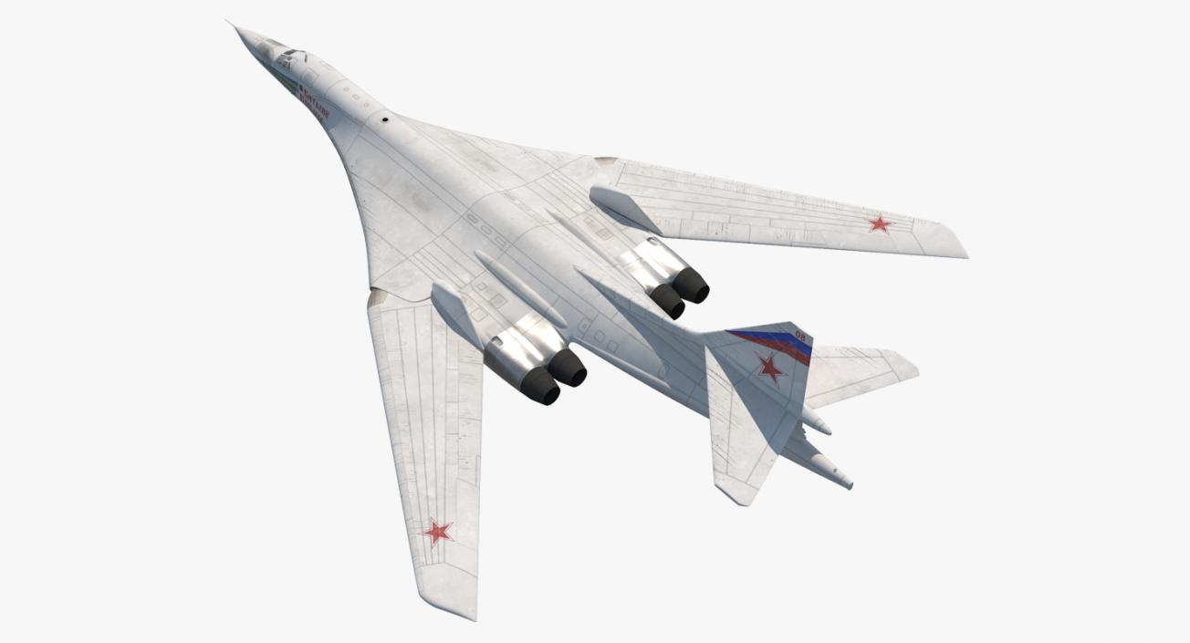 3D Strategic Bomber Tupolev Tu-160 Blackjack Rigged model