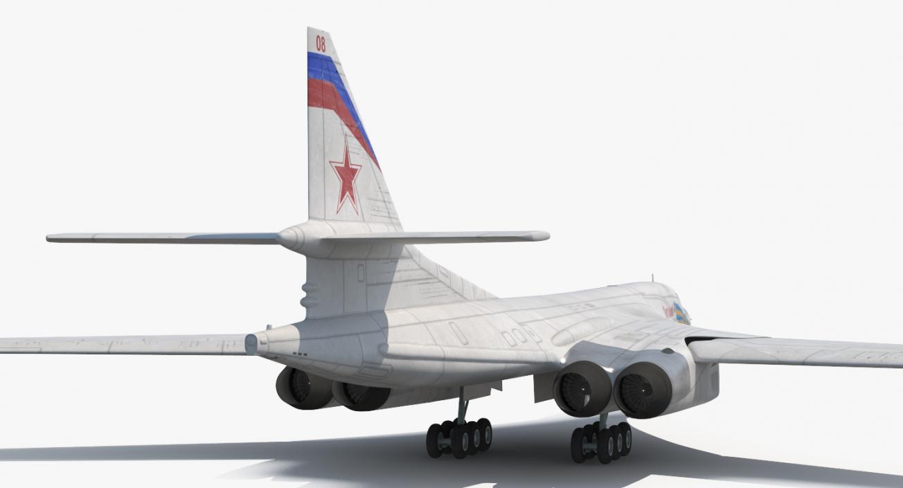 3D Strategic Bomber Tupolev Tu-160 Blackjack Rigged model