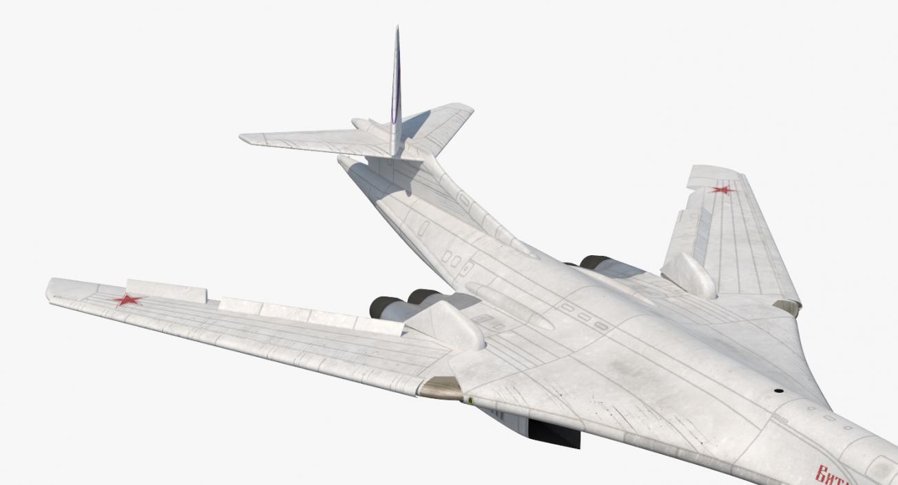 3D Strategic Bomber Tupolev Tu-160 Blackjack Rigged model