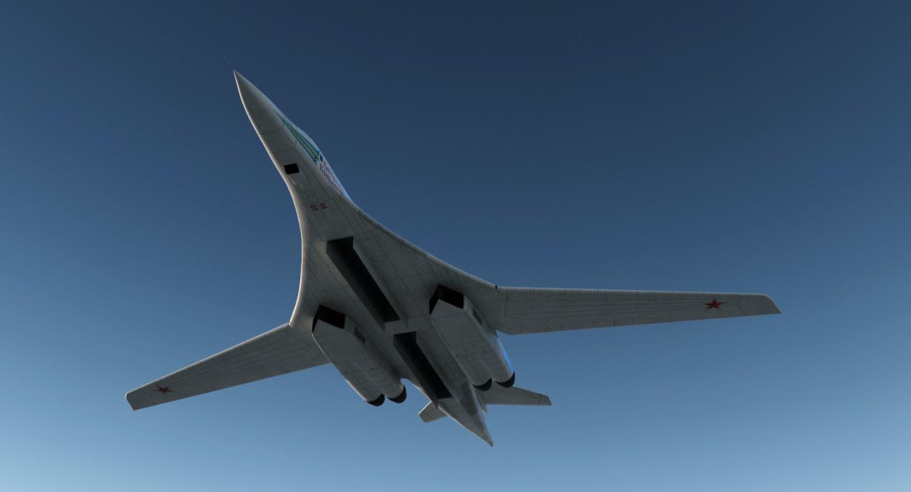 3D Strategic Bomber Tupolev Tu-160 Blackjack Rigged model