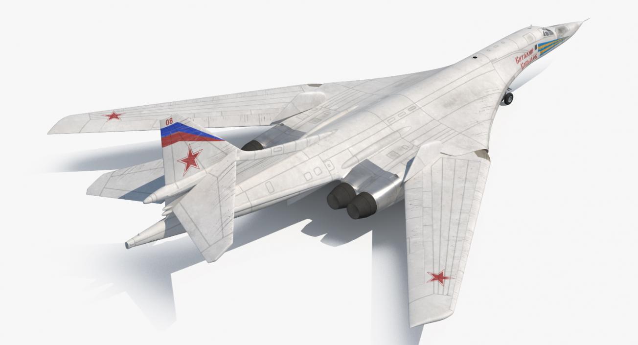 3D Strategic Bomber Tupolev Tu-160 Blackjack Rigged model