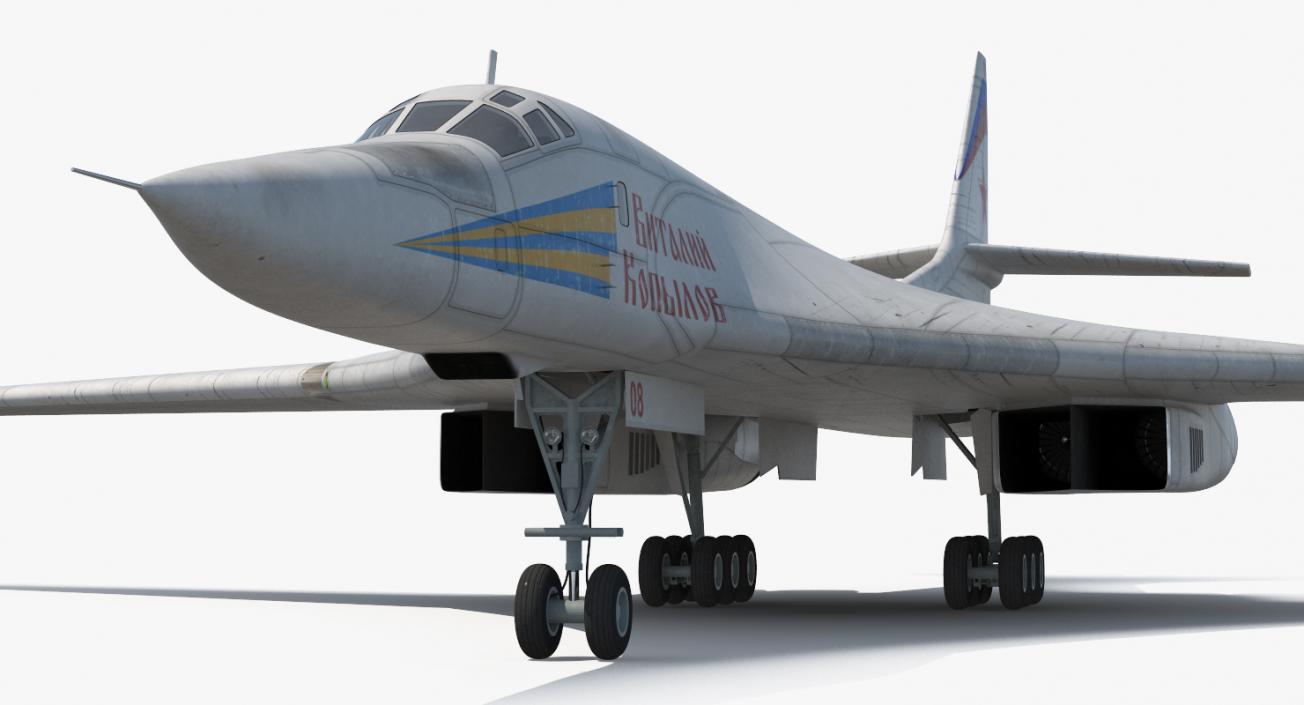 3D Strategic Bomber Tupolev Tu-160 Blackjack Rigged model