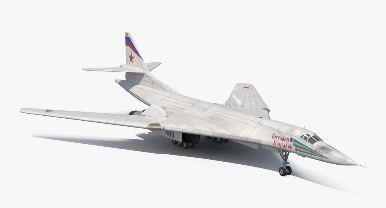 3D Strategic Bomber Tupolev Tu-160 Blackjack Rigged model