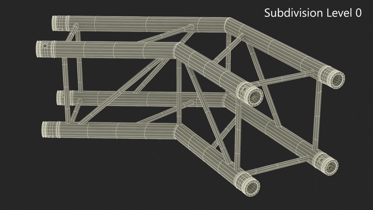 Square Truss Modular Wide Corner 3D