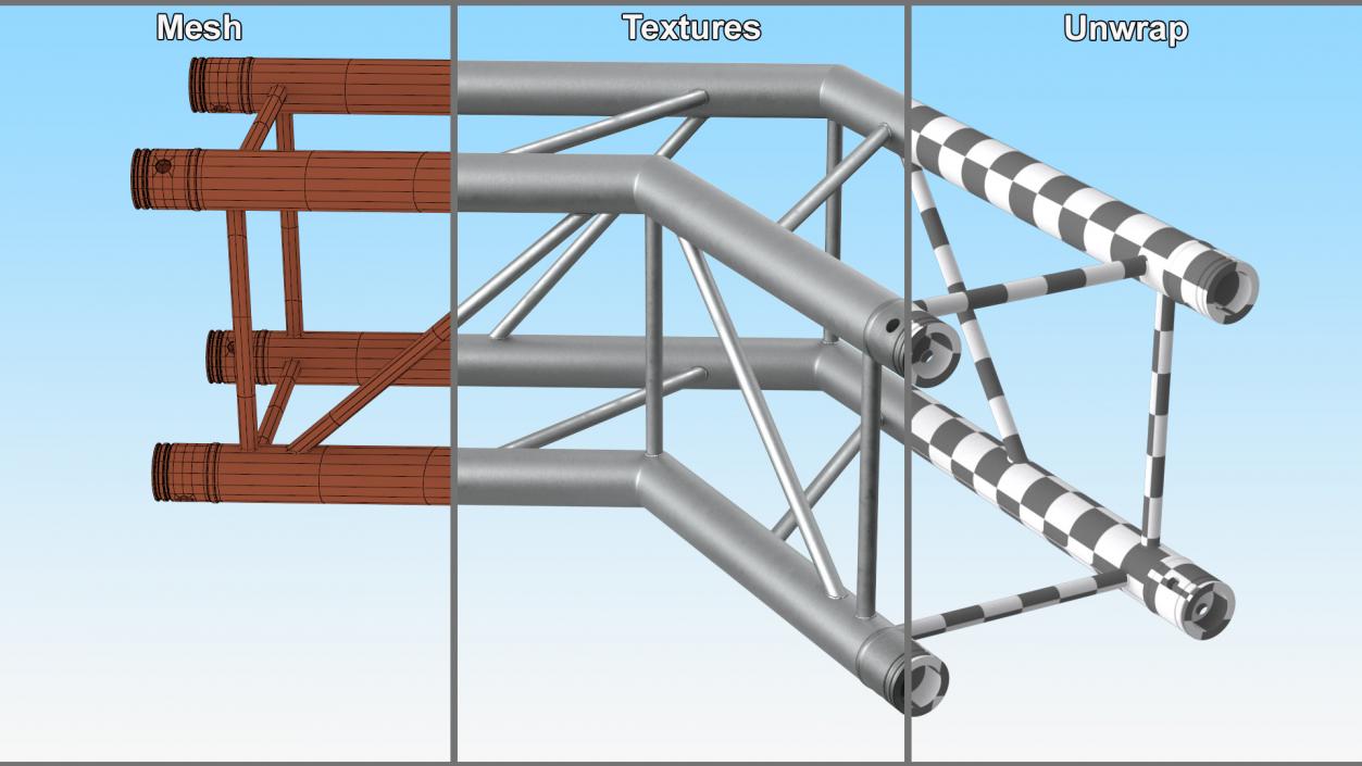 Square Truss Modular Wide Corner 3D