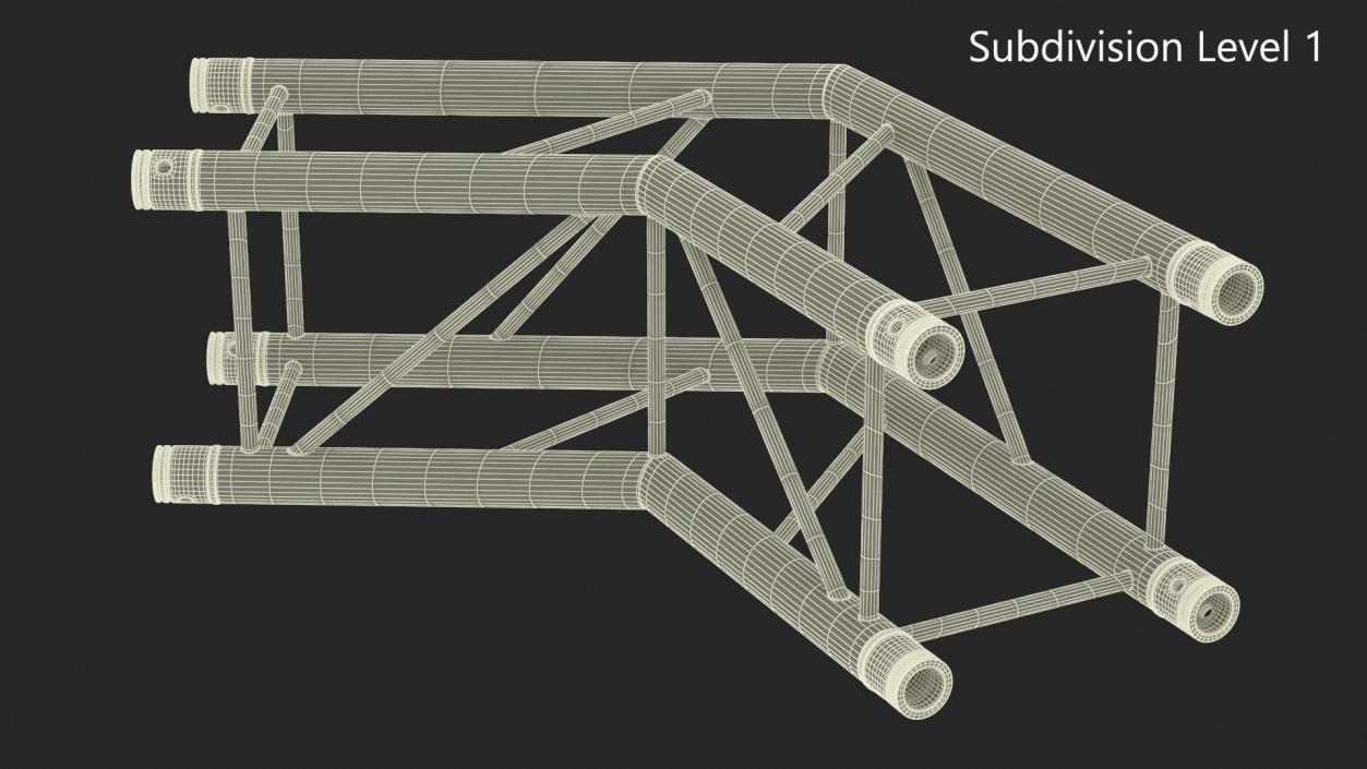 Square Truss Modular Wide Corner 3D