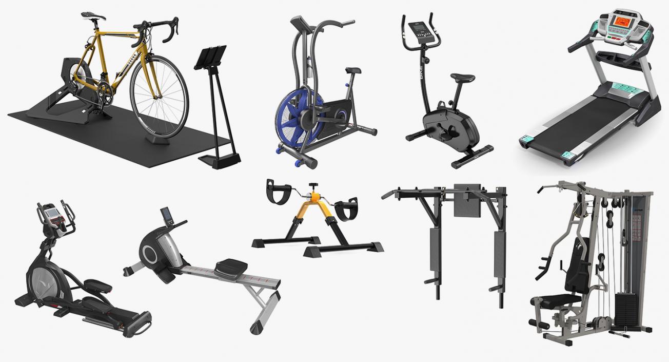 3D Exercise Equipment Collection 5