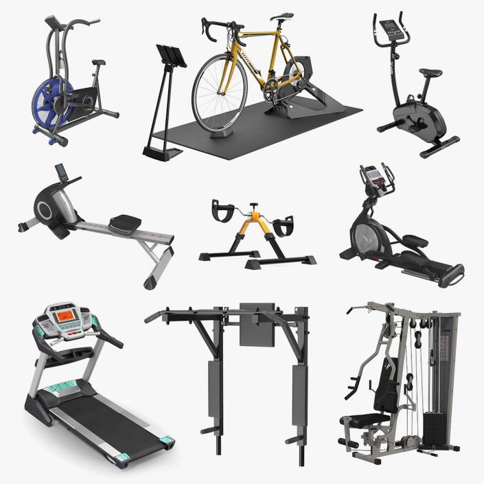 3D Exercise Equipment Collection 5