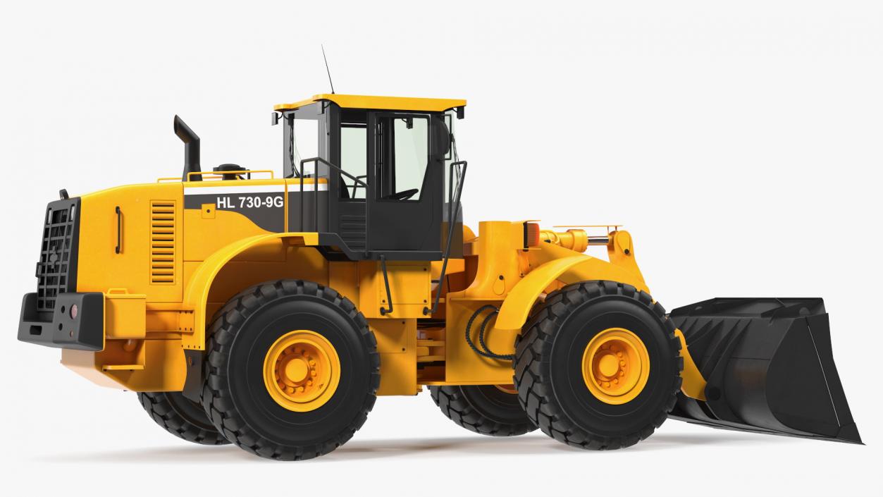 Front End Wheel Loader Rigged 3D model