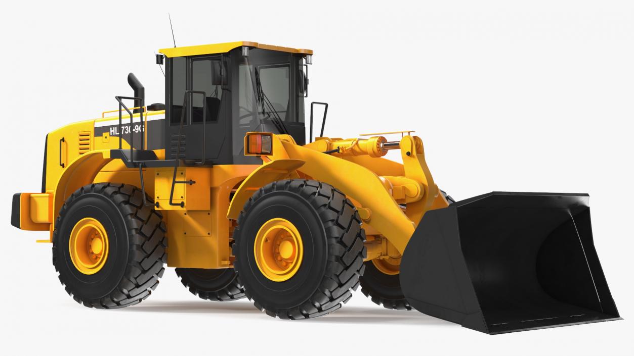 Front End Wheel Loader Rigged 3D model