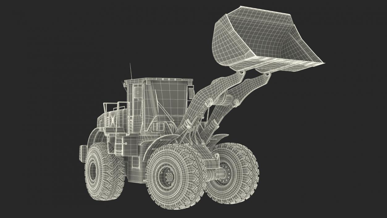 Front End Wheel Loader Rigged 3D model