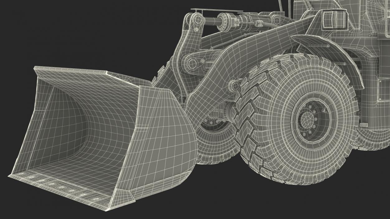 Front End Wheel Loader Rigged 3D model