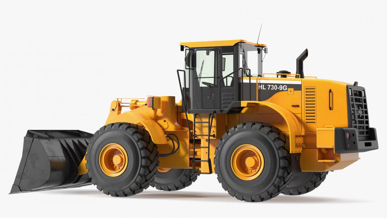 Front End Wheel Loader Rigged 3D model