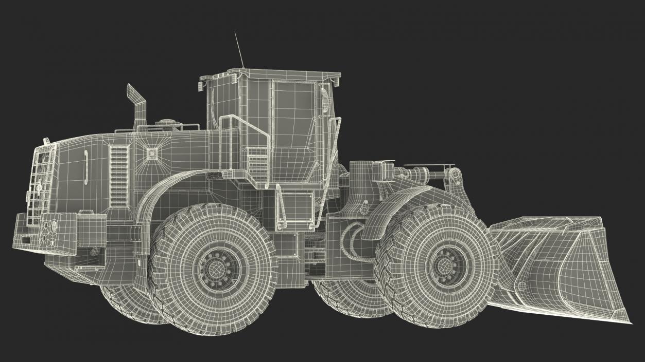 Front End Wheel Loader Rigged 3D model