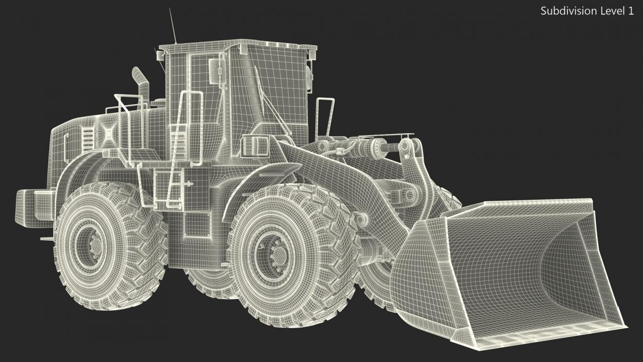 Front End Wheel Loader Rigged 3D model