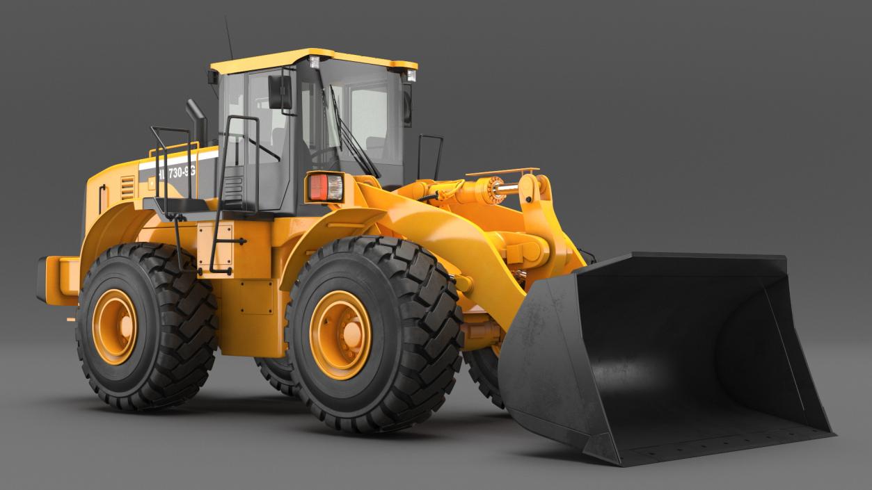 Front End Wheel Loader Rigged 3D model