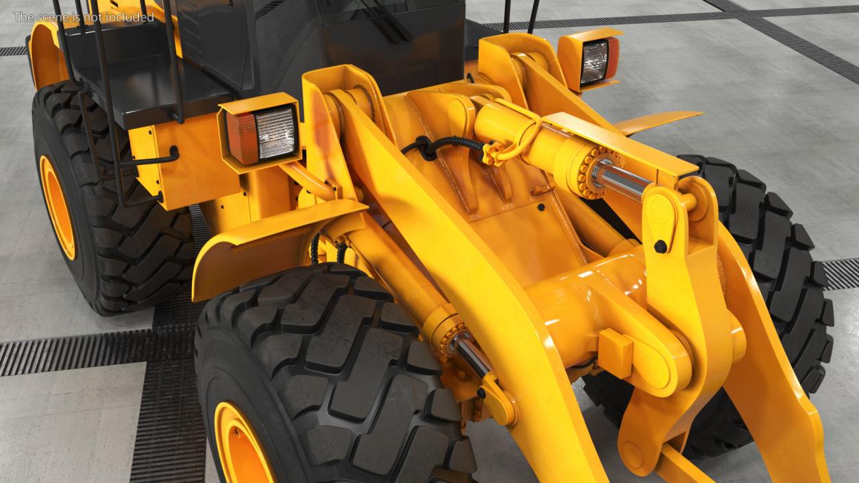 Front End Wheel Loader Rigged 3D model