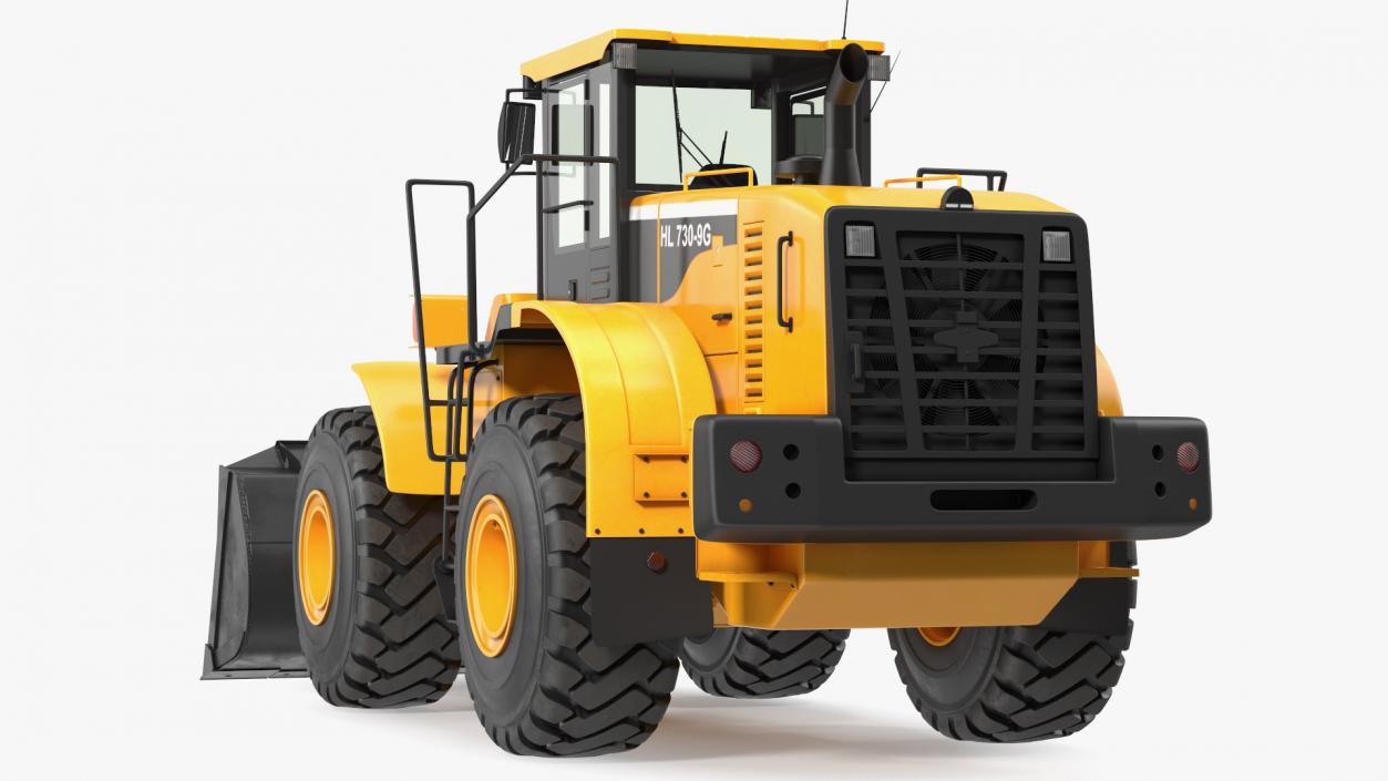 Front End Wheel Loader Rigged 3D model