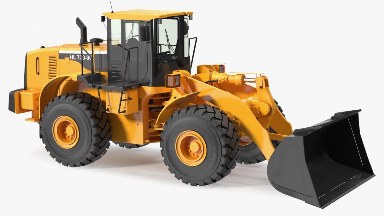 Front End Wheel Loader Rigged 3D model