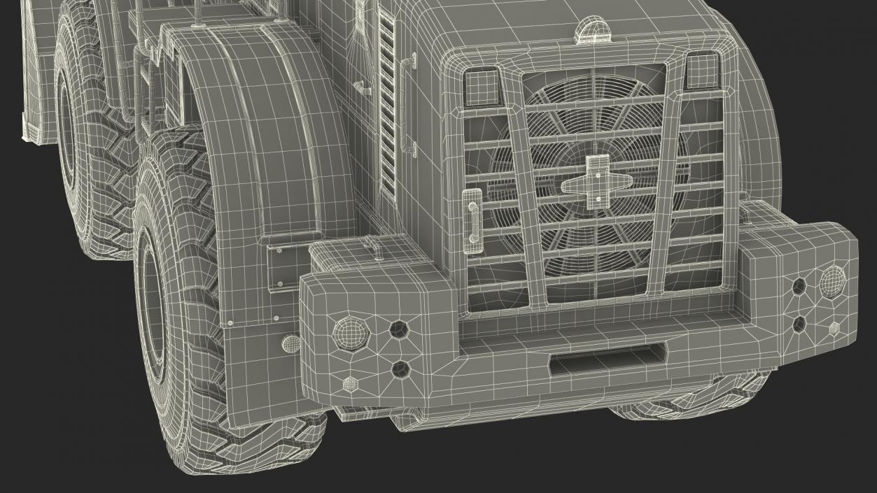 Front End Wheel Loader Rigged 3D model